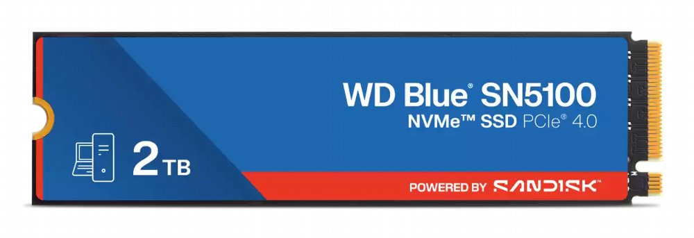 WD Blue SN5100 | 2TB NVMe SSD | PCIe 4.0 x4 | M.2 | Tot 5.000 MB/s - Matmuis